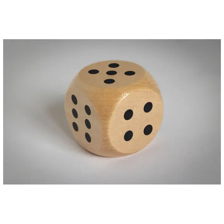 Schima wooden dice 5cm dia - MO2614 (MOCN#40)